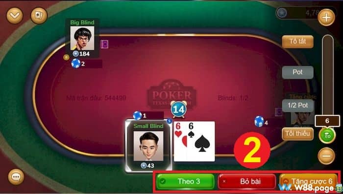 Chơi Poker trên W88 thưởng 90,000 VND tiền cược miễn phí (7)