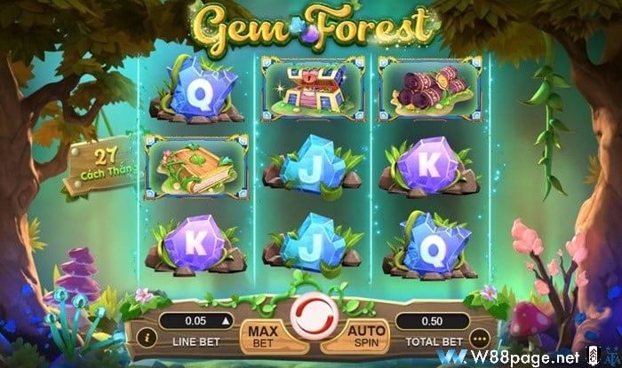 Game slot Gem Forest W88